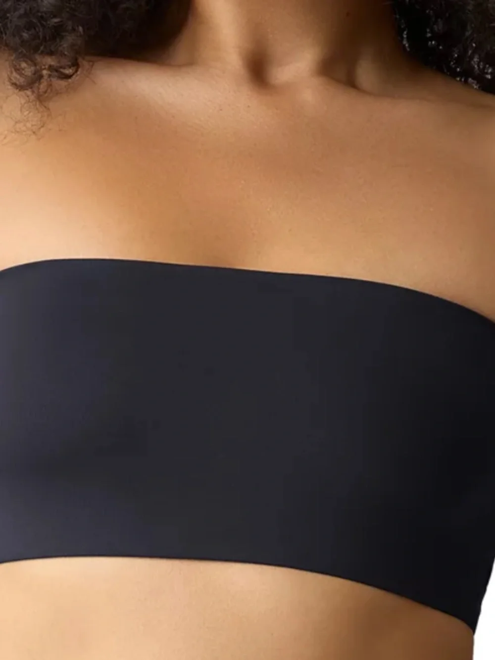 Gap GapBody Women's Super Stretch Bandeau Bralette GPW01354 - True Black NWT - Picture 1 of 6